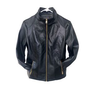 Marc New York Andrew Marc Vegan Leather Moto Jacket BNWT